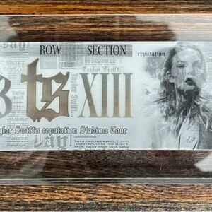 Taylor Swift Reputation Stadium Tour Ticket and lanyard/laminate.